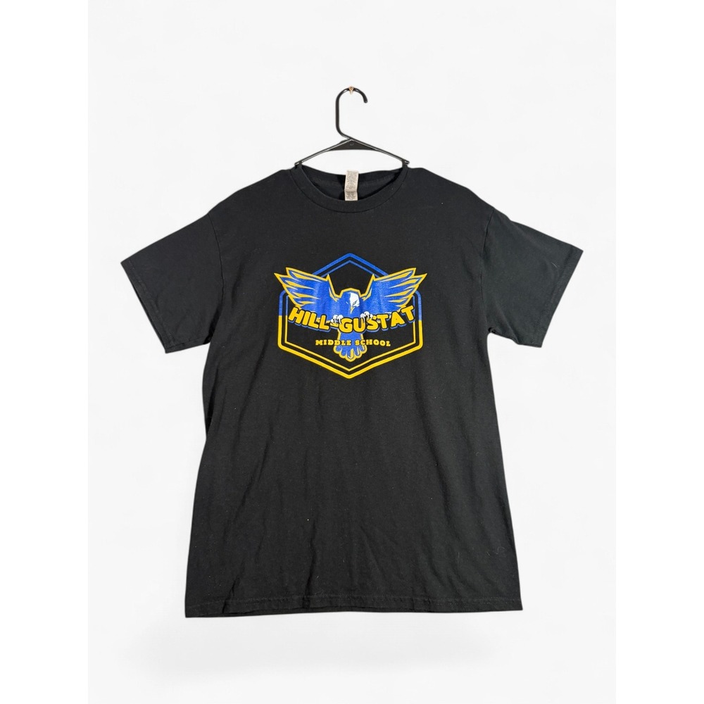 Gildan DryBlend Hill-Gustat Middle School Eagles PRIDE Graphic T-Shirt Black M